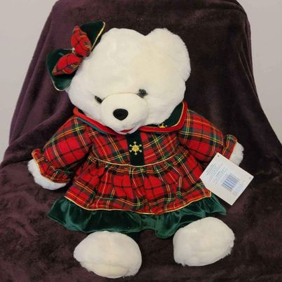 Plush - 1999 Snowflake Christmas Bear