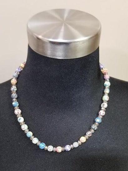 Jewelry - Viva Beads Clay Med Beads Smoked Crystal Beaded Necklace (2 Choices of colors)