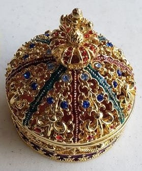 Jewelry Round Crown Trinket Box