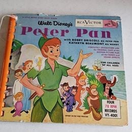 Vintage - Peter Pan  Record & Book