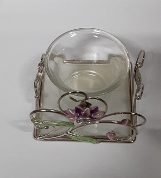 Richesco Votive Holders  Butterfly and Flowers  set of 3