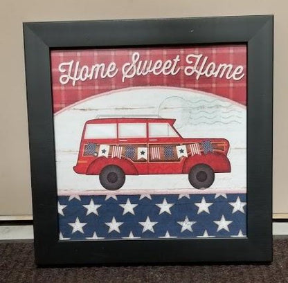 wall art - Home Sweet Home & Land of the Free Pictures - Set of 2