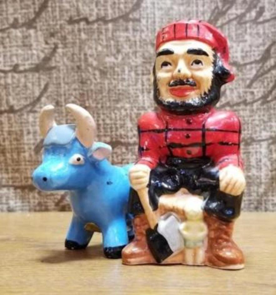 Salt Pepper - Paul Bunyan and Ox Salt and Pepper