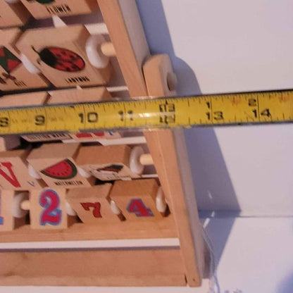 Toys - Learn the Alphabet vintage wood ABC flip blocks