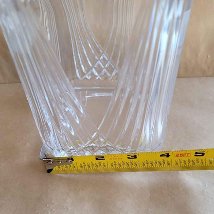 Lead Crystal Glass decanter Monogrammed with an A
