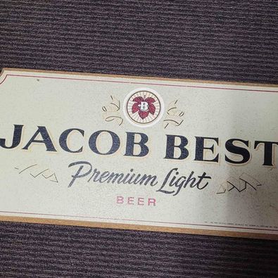 Vintage Jacob Best Bar Sign
