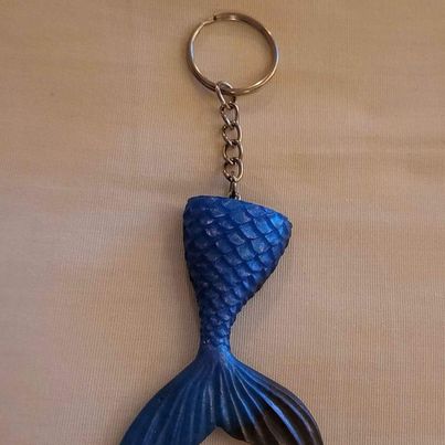 Jewelry - Mermaid Tail Epoxy Resin Keychain - Choice of Colors - Limited Quantities