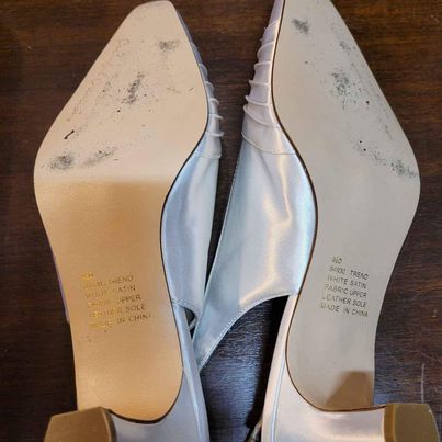 Shoes - White Satin Colorful Creations size 9 1/2 D