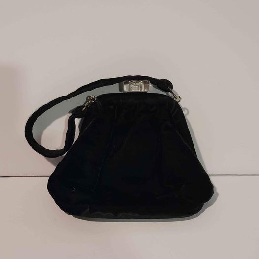 Accessories - Black Velvet Clutch Purse