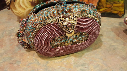 Mary Frances Ornate Multi-color Hand Bag Retired Design